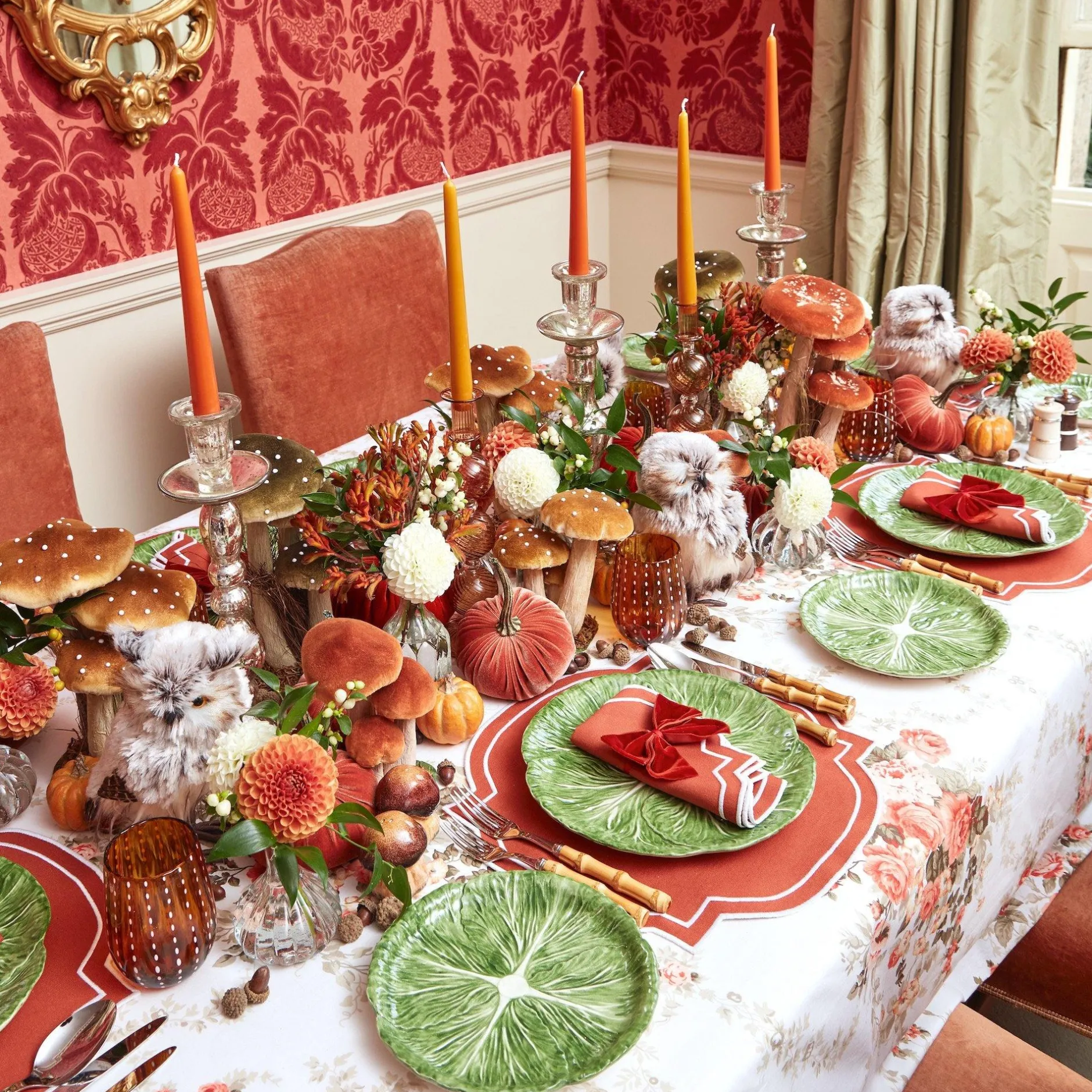 New Mrs. Alice Burnt Orange Napkins (Set Of 4)