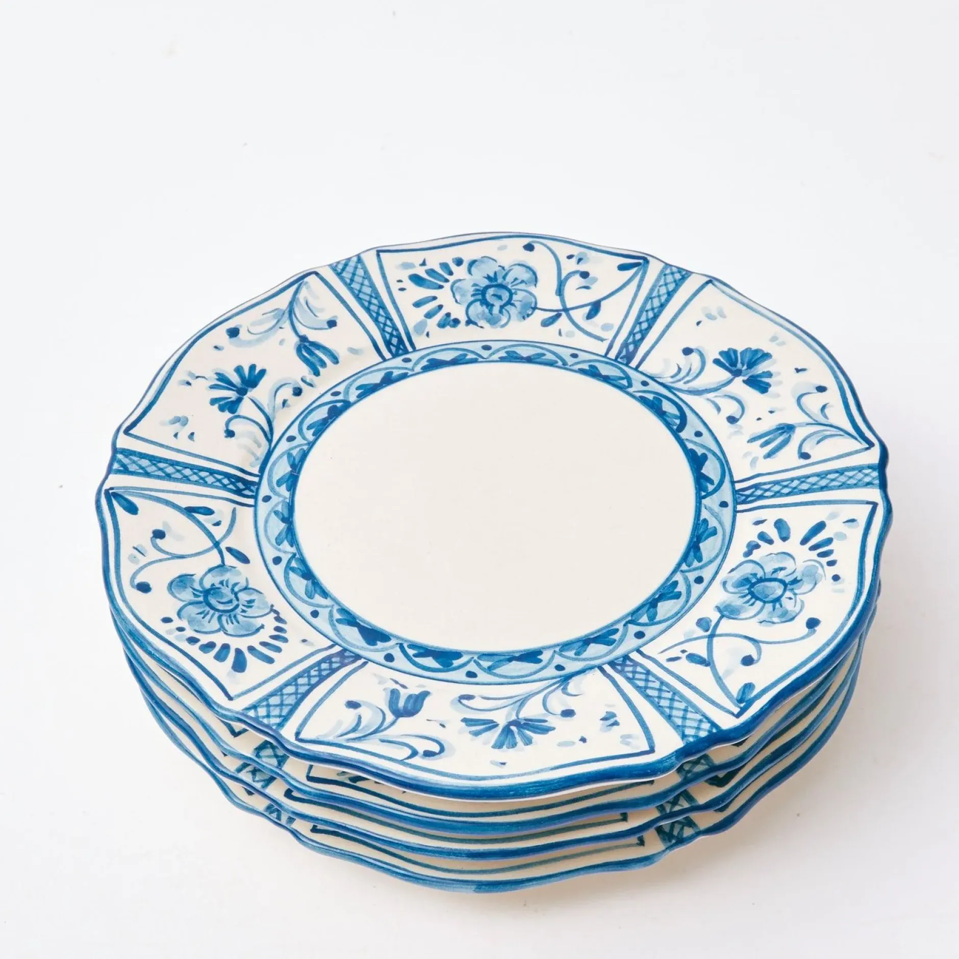 Best Mrs. Alice Cadiz Hand Painted Dinner Plates (Set Of 4)