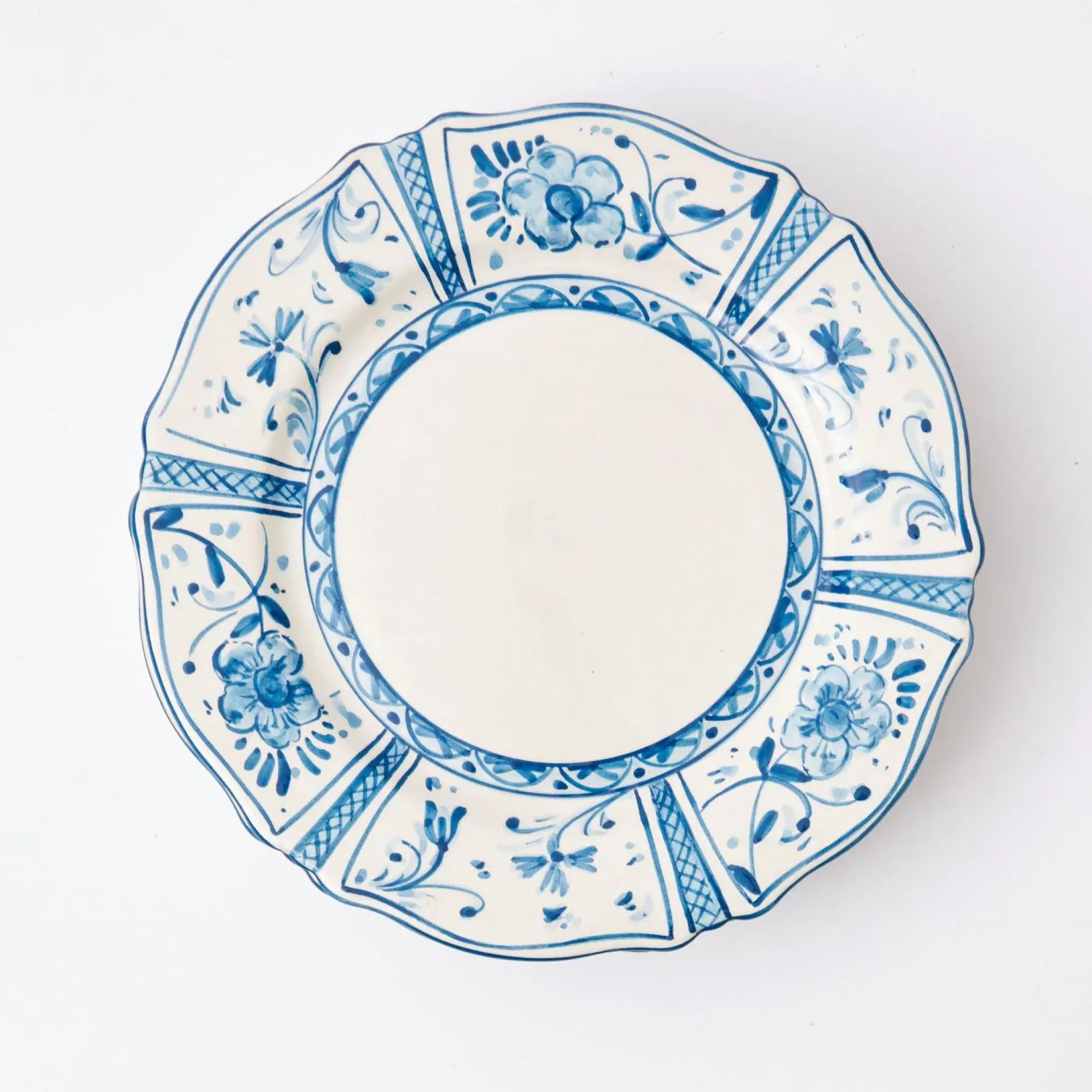 New Mrs. Alice Cadiz Hand Painted Dinner Plates (Set Of 4)