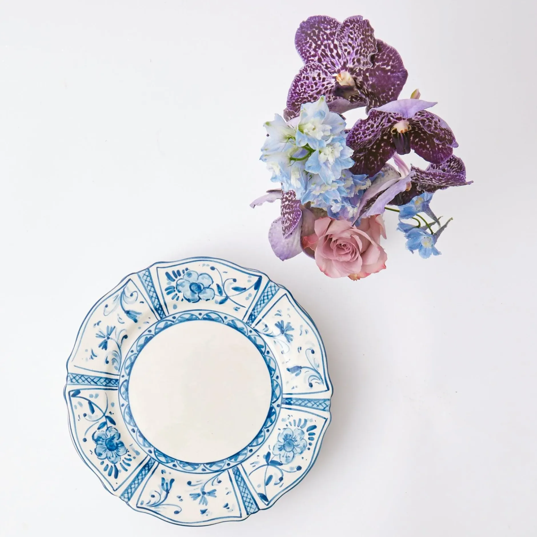 Outlet Mrs. Alice Cadiz Hand Painted Starter Plates (Set Of 4)