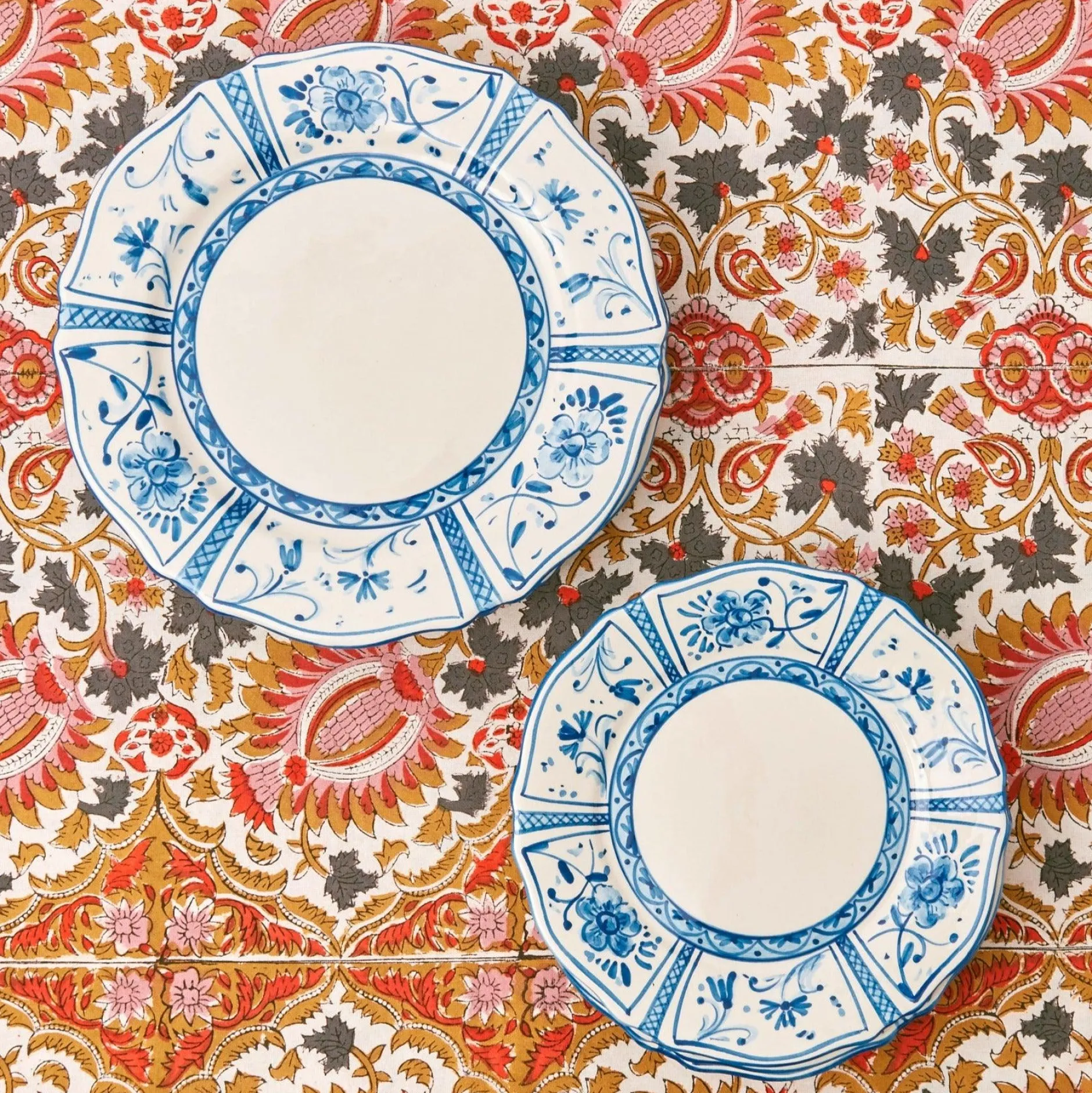 Discount Mrs. Alice Cadiz Hand Painted Starter Plates (Set Of 4)