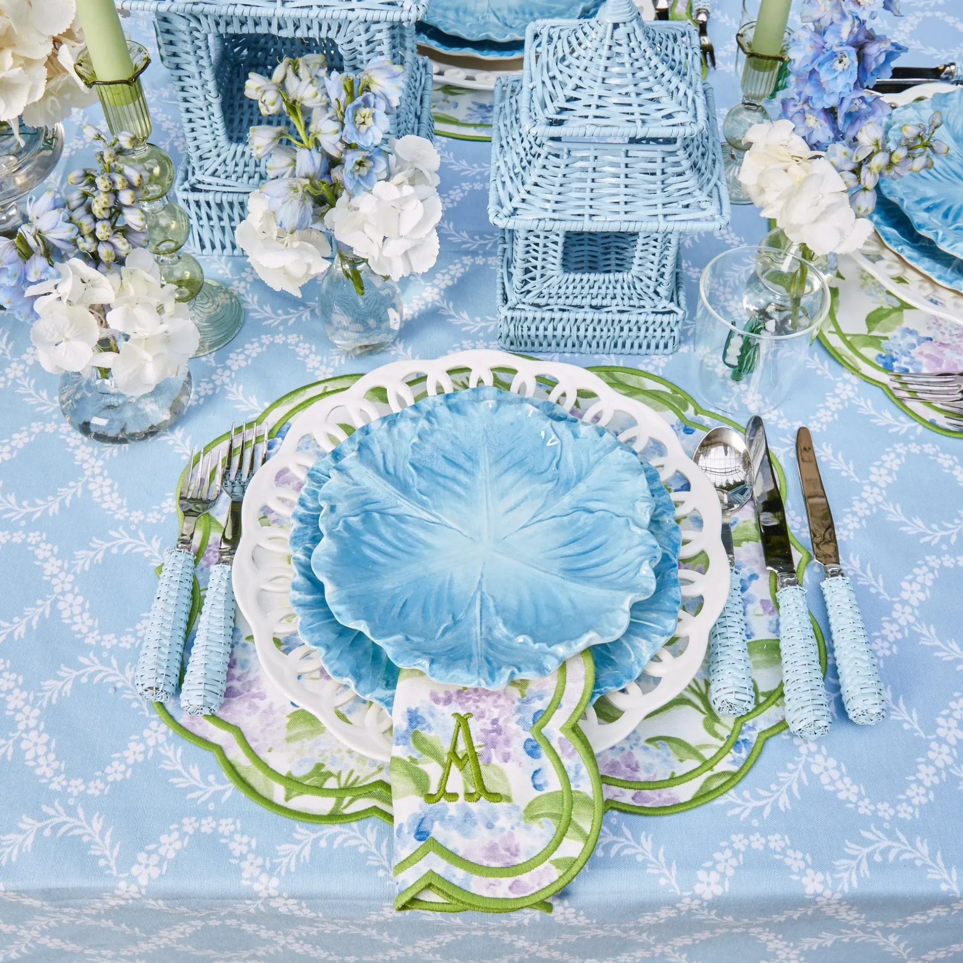 New Mrs. Alice Camilla Hydrangea Napkins (Set Of 4)