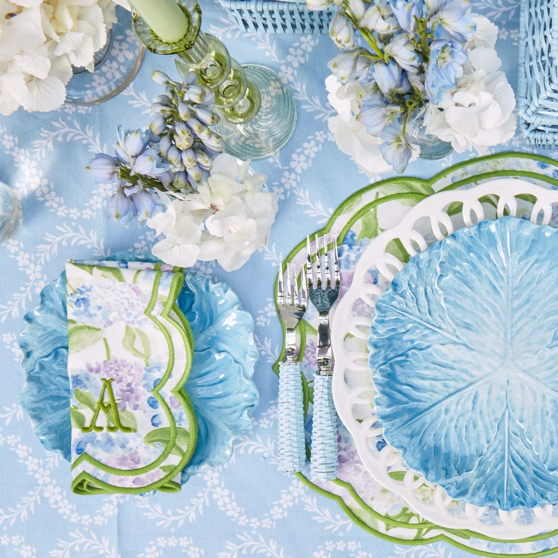 New Mrs. Alice Camilla Hydrangea Napkins (Set Of 4)