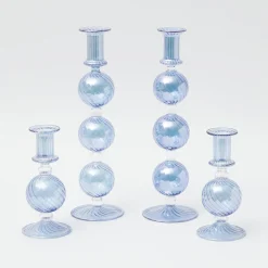 New Mrs. Alice Camille Azure Candle Set (Blue)