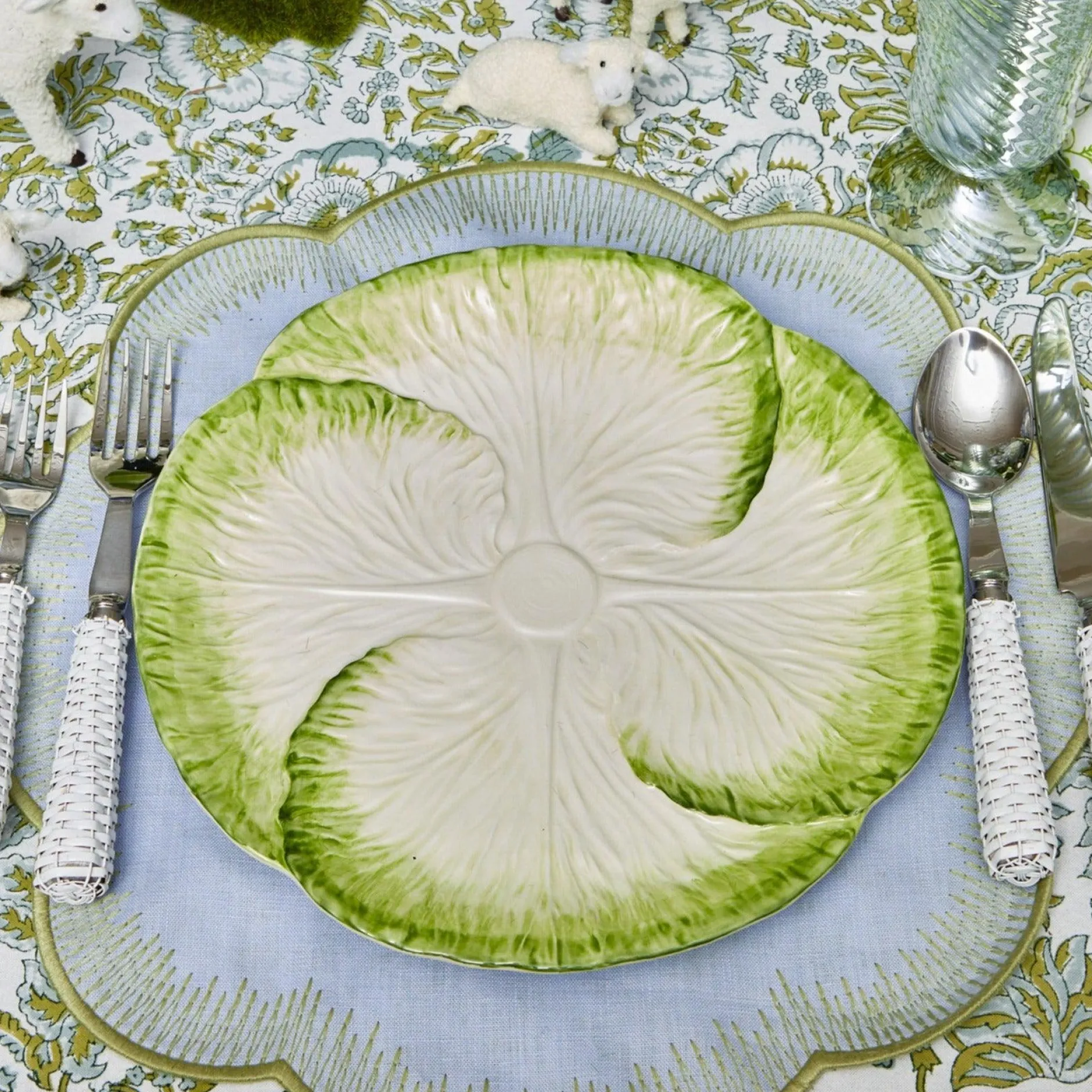 Online Mrs. Alice Capri Lettuce Dinner & Starter Plate (Set Of 8)
