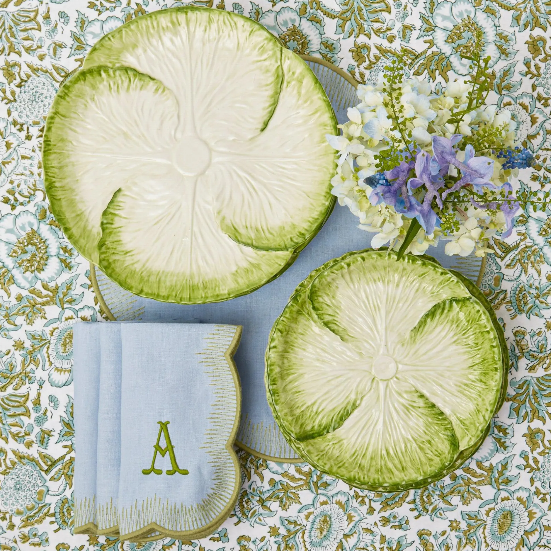 Online Mrs. Alice Capri Lettuce Dinner & Starter Plate (Set Of 8)