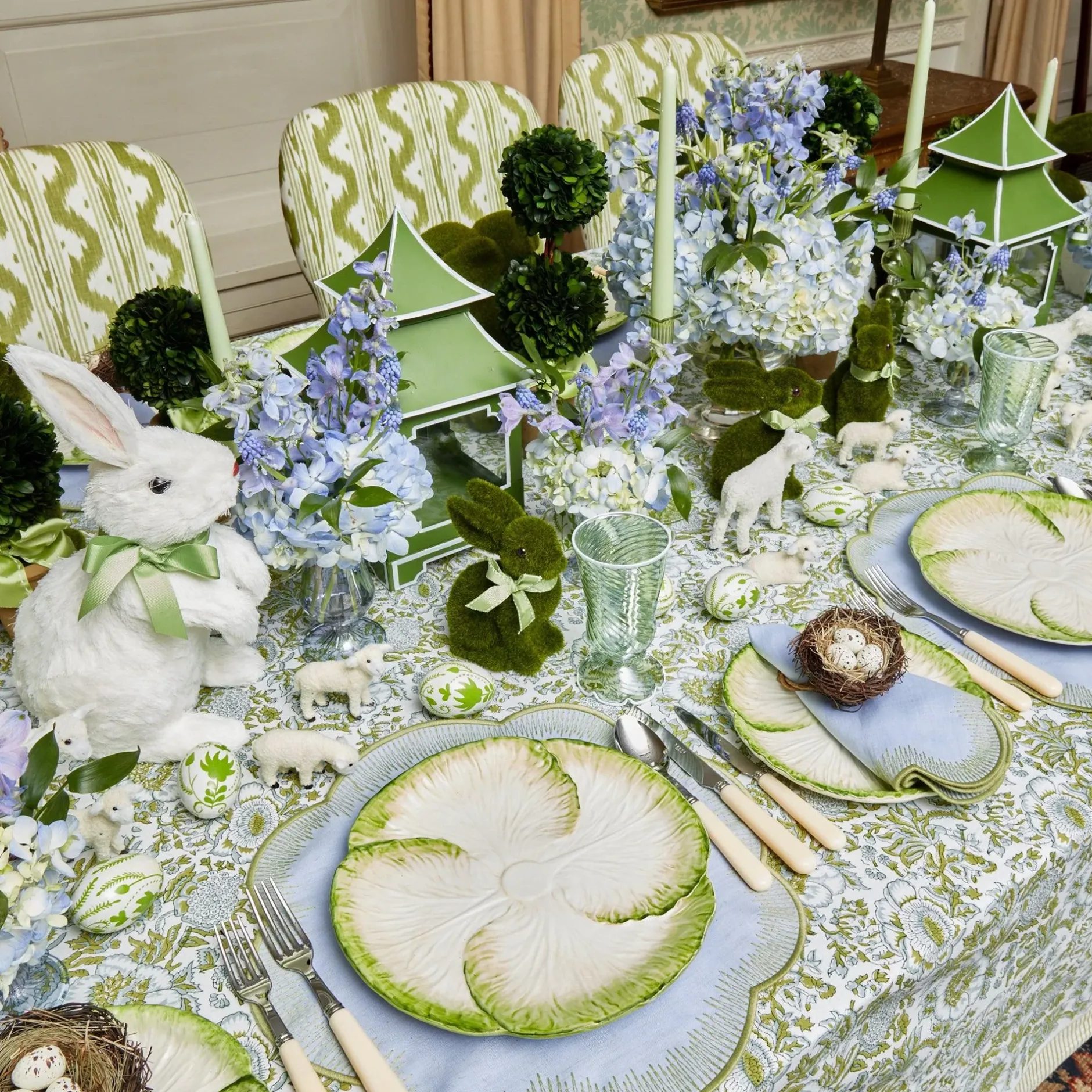 Clearance Mrs. Alice Capri Lettuce Dinner & Starter Plate (Set Of 8)