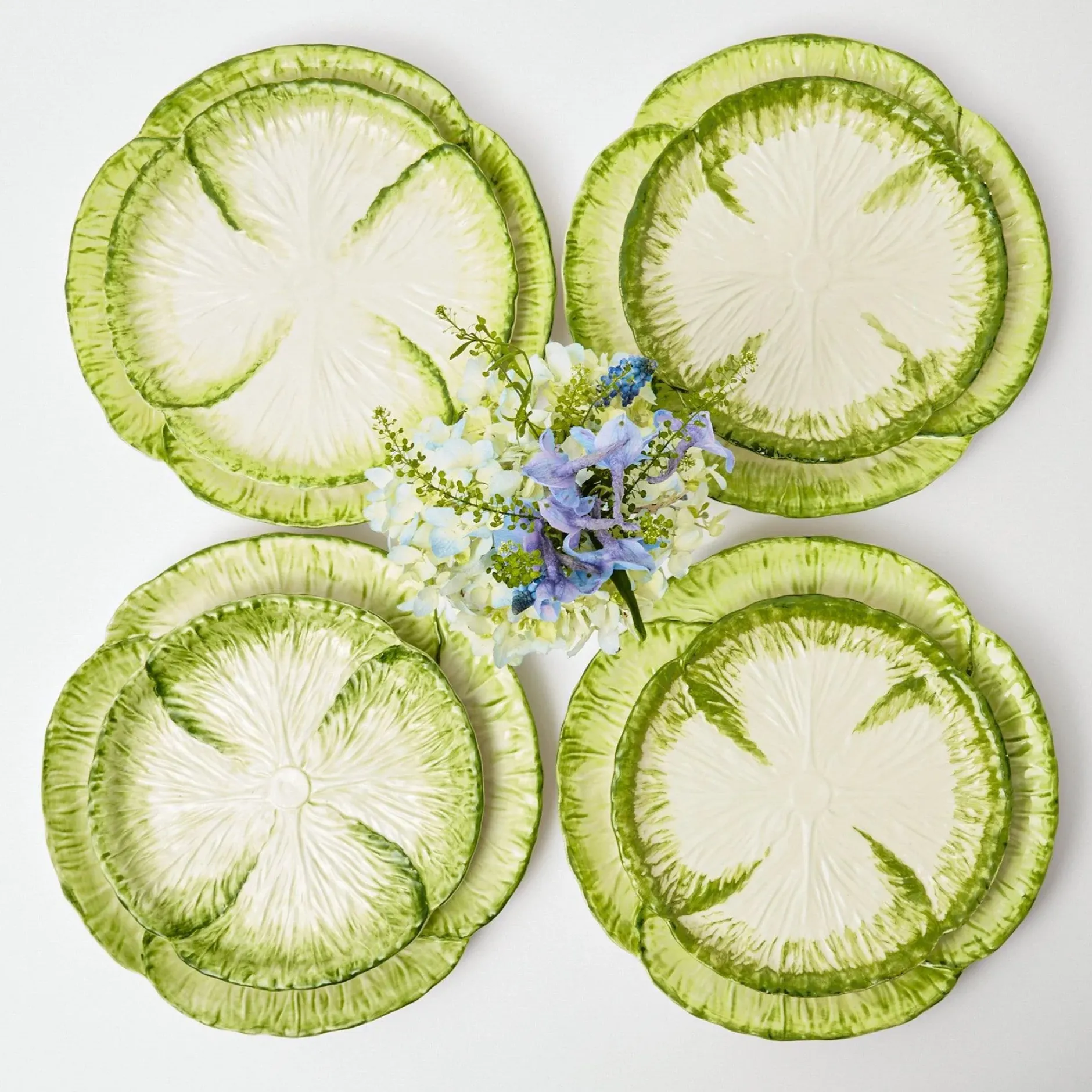 Best Mrs. Alice Capri Lettuce Dinner & Starter Plate (Set Of 8)