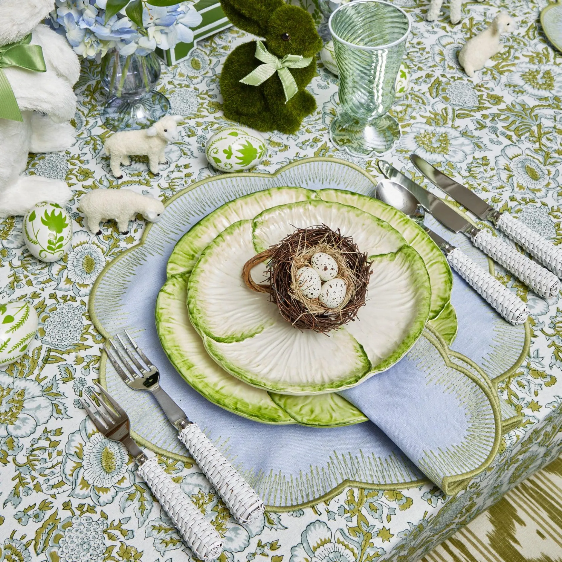 Outlet Mrs. Alice Capri Lettuce Dinner Plate (Set Of 4)