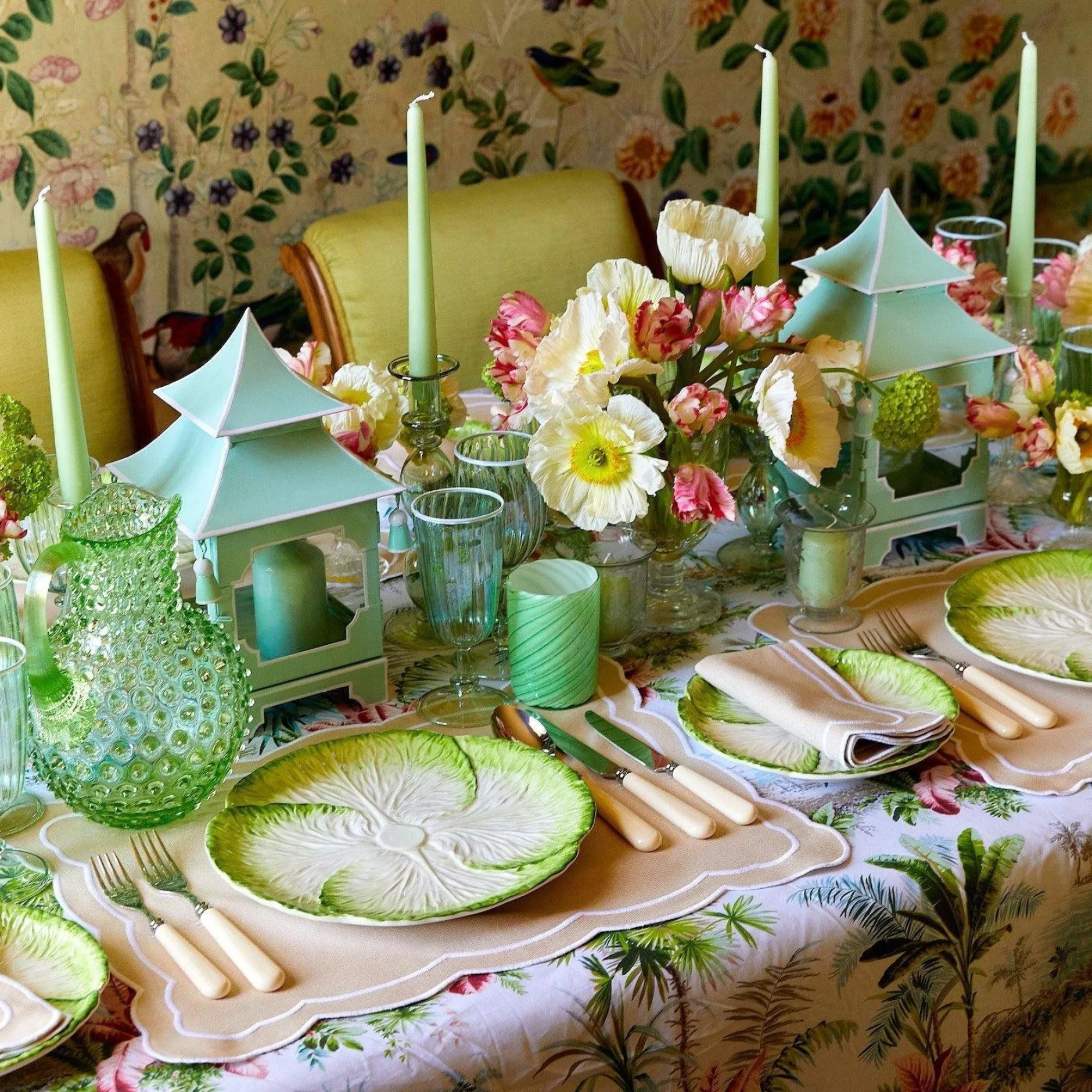 Clearance Mrs. Alice Capri Lettuce Dinner Plate (Set Of 4)