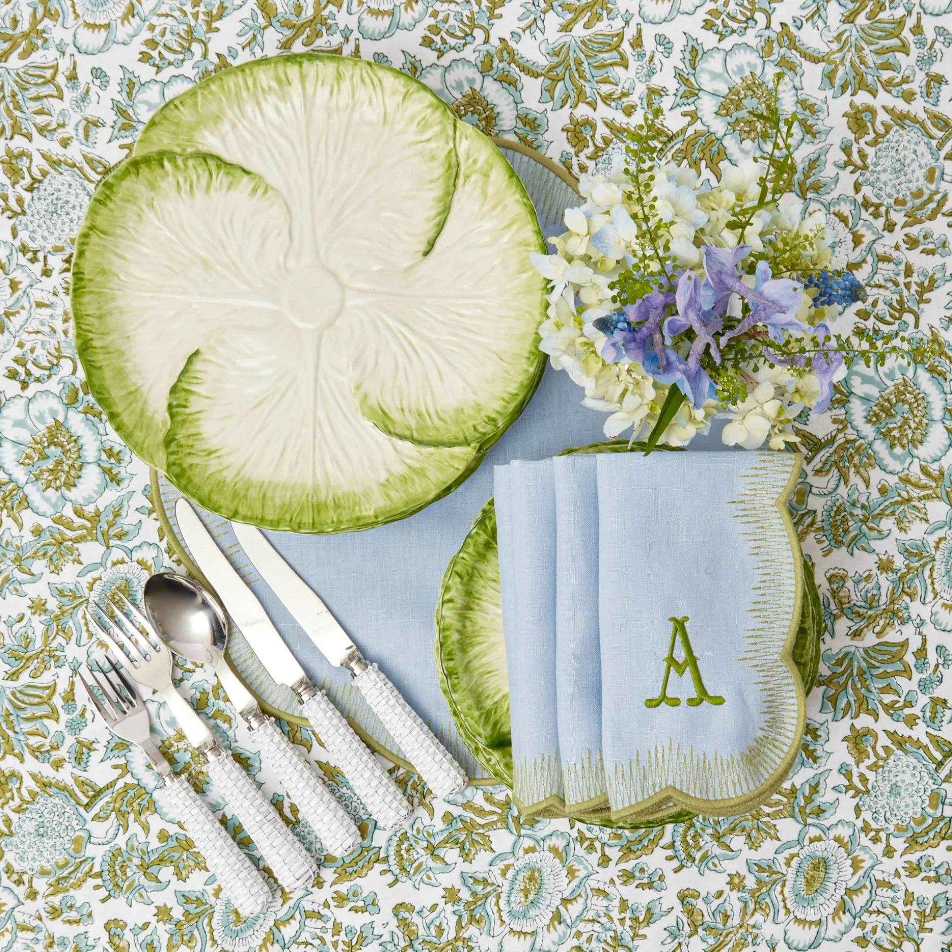 New Mrs. Alice Capri Lettuce Dinner Plate (Set Of 4)