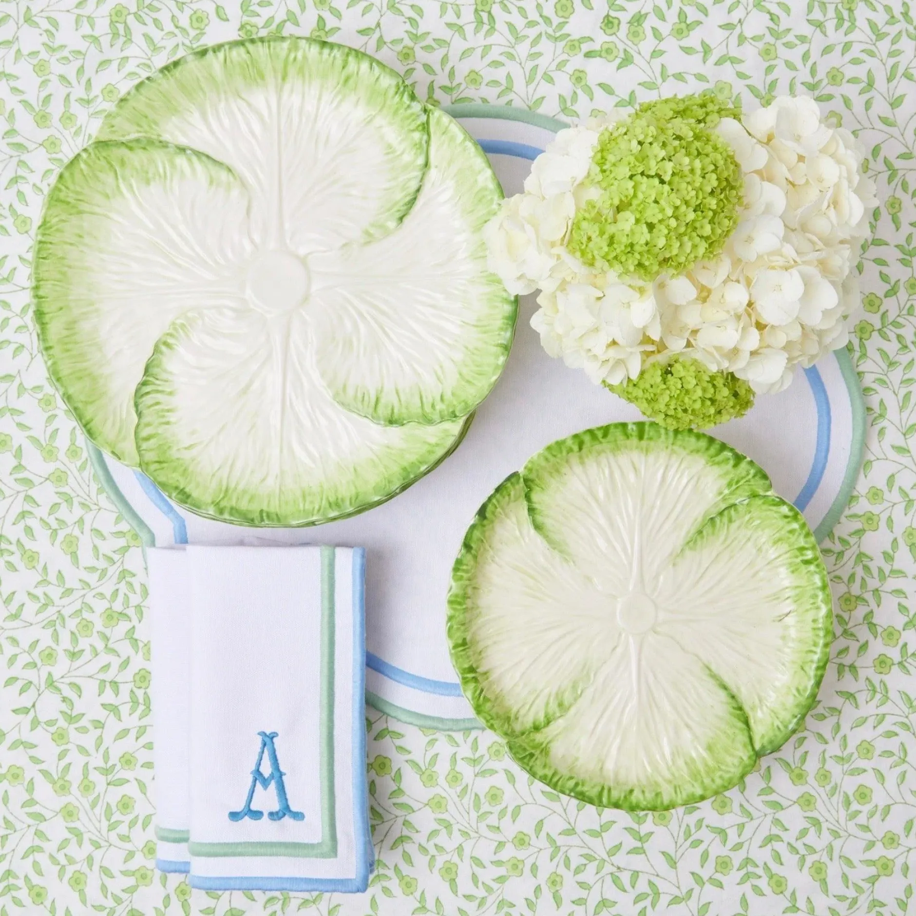 New Mrs. Alice Capri Lettuce Starter Plate (Set Of 4)