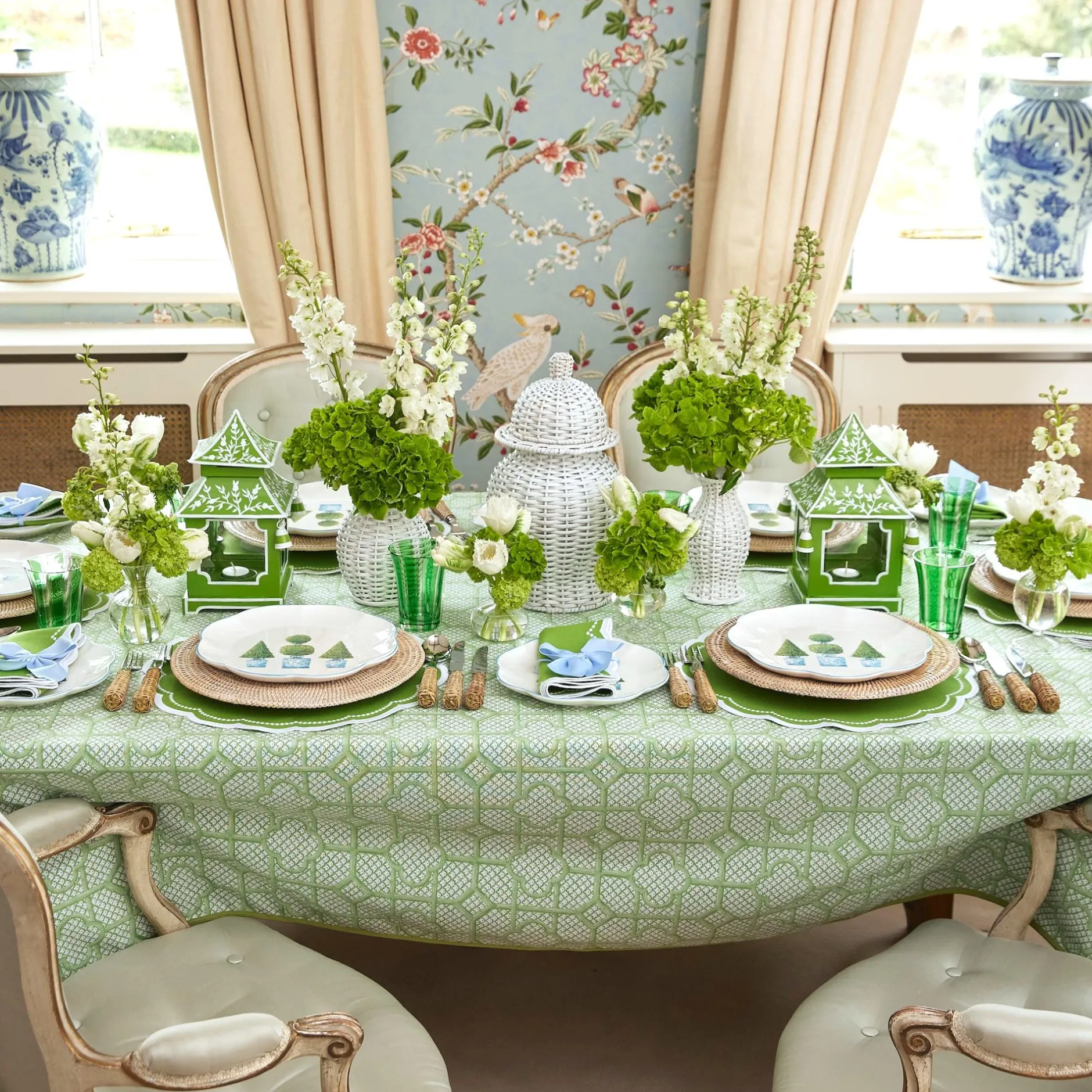 Clearance Mrs. Alice Cecily Green Napkins (Set Of 4)