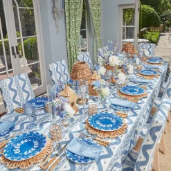 Discount Mrs. Alice Charlotte Blue Ikat Dining Chair