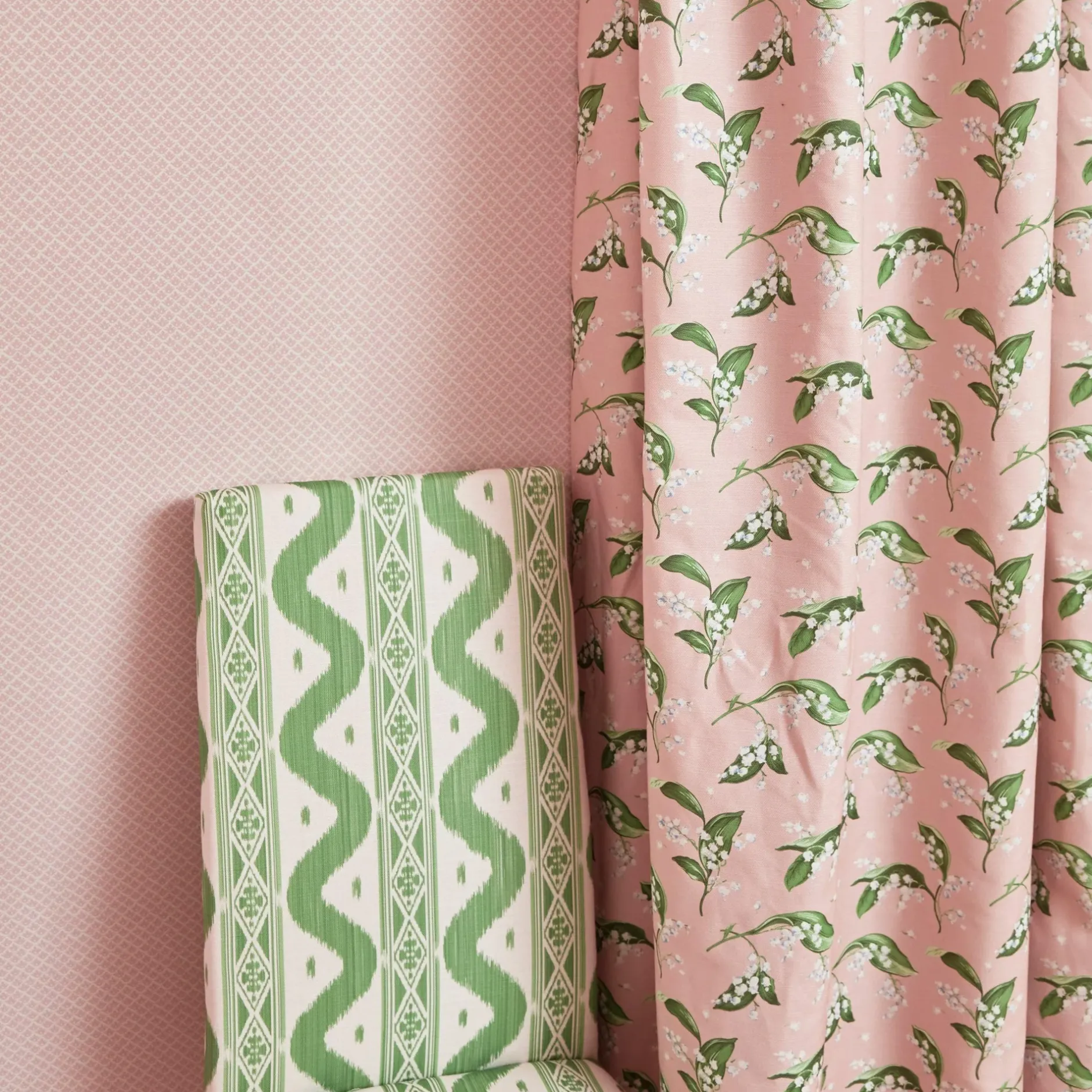 Mrs. Alice Charlotte Green Ikat Dining Chair