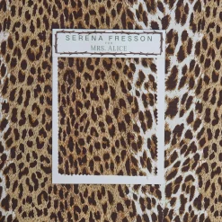 New Mrs. Alice Chestnut Brown Leopard Fabric