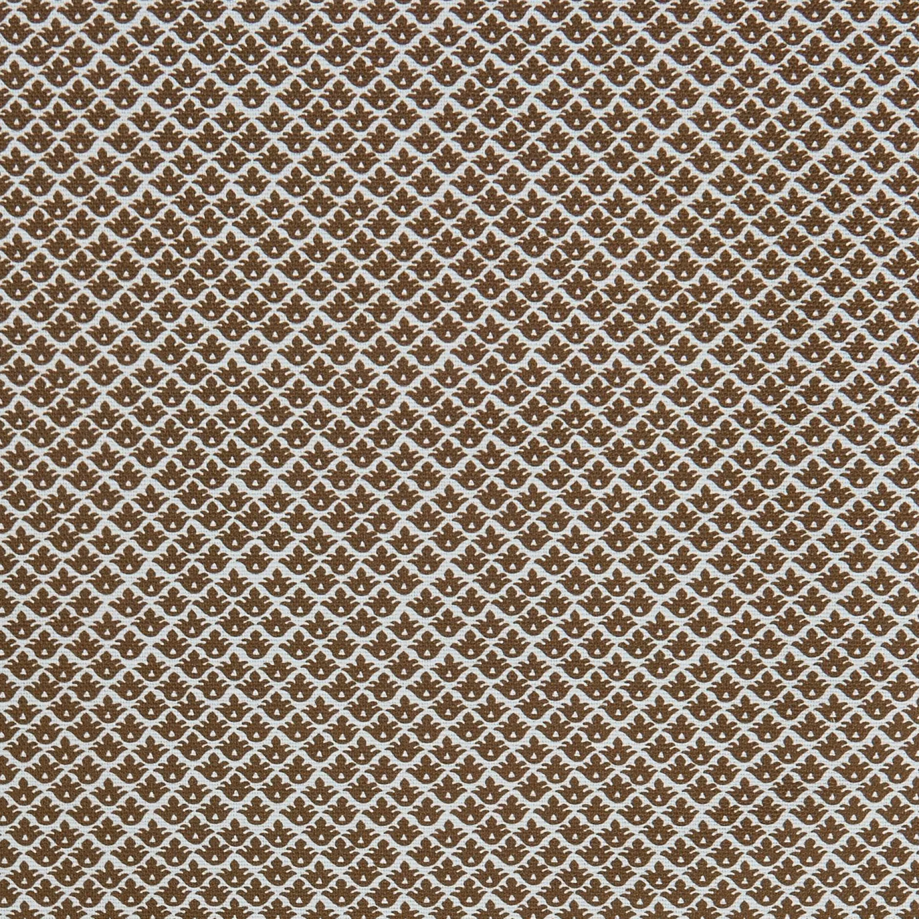 Outlet Mrs. Alice Chestnut Brown Lotus Flower Fabric
