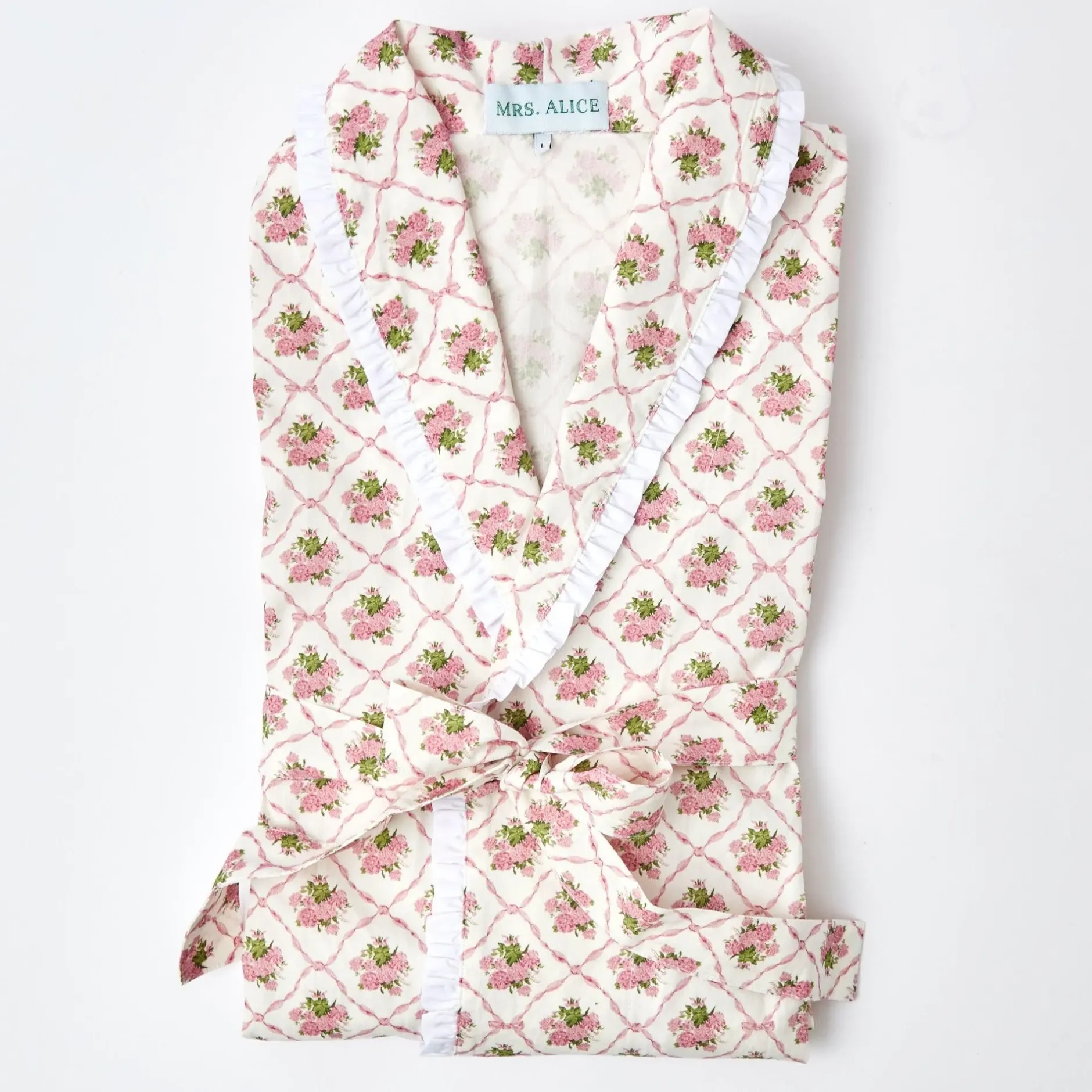 Mrs. Alice Children's Pink Bouquet Dressing Gown