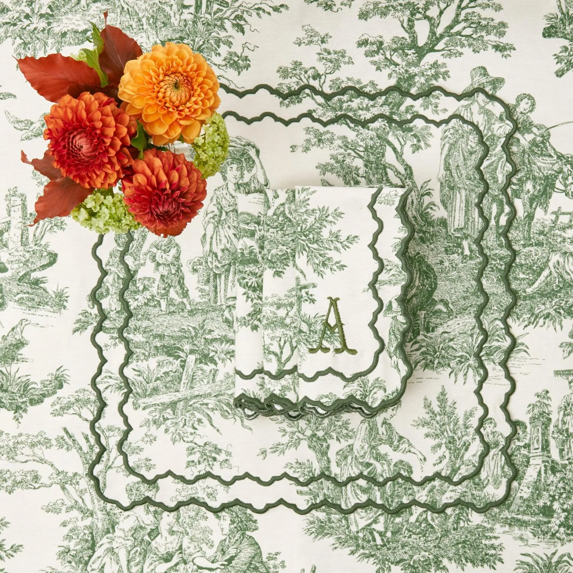 New Mrs. Alice Chloe Toile Tablecloth