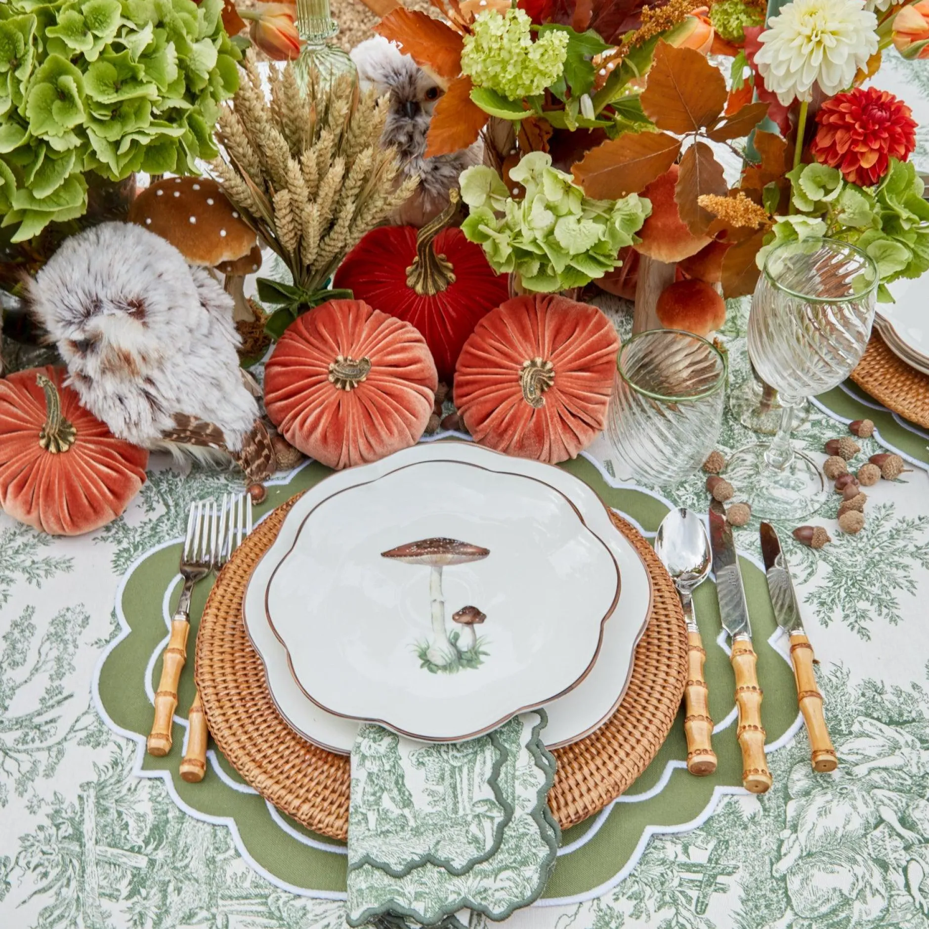 New Mrs. Alice Chloe Toile Tablecloth