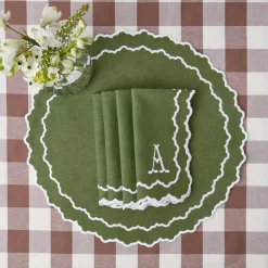 New Mrs. Alice Chocolate Gingham Tablecloth