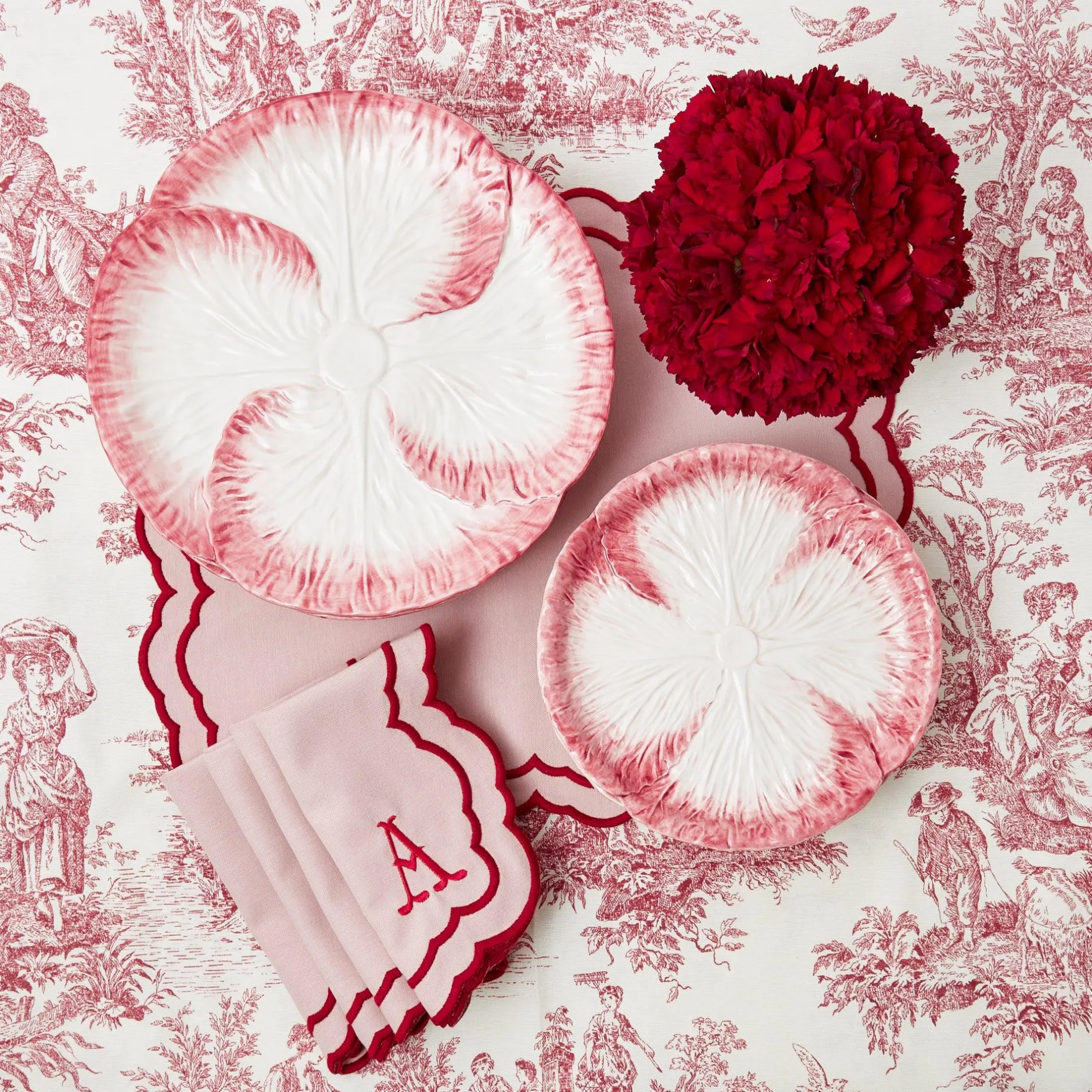 Clearance Mrs. Alice Claudette Toile Tablecloth