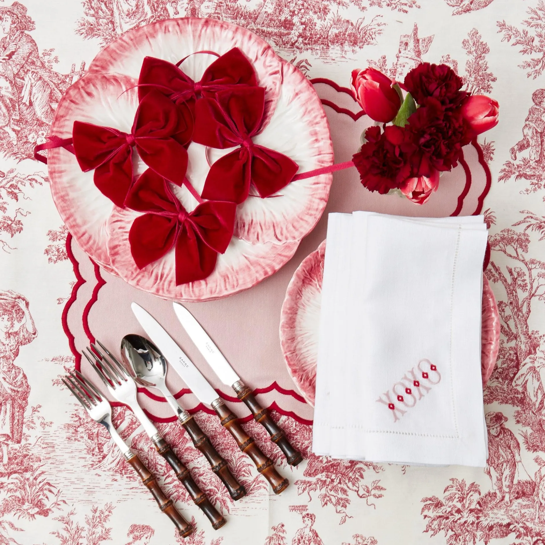 Clearance Mrs. Alice Claudette Toile Tablecloth