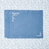 Discount Mrs. Alice Coral Blue Linen Placemats (Set Of 4)
