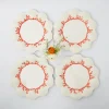 Hot Mrs. Alice Coral Dinner Plates (Set Of 4)