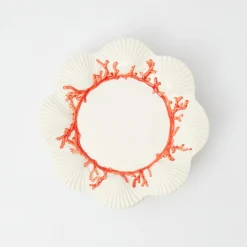 Hot Mrs. Alice Coral Dinner Plates (Set Of 4)