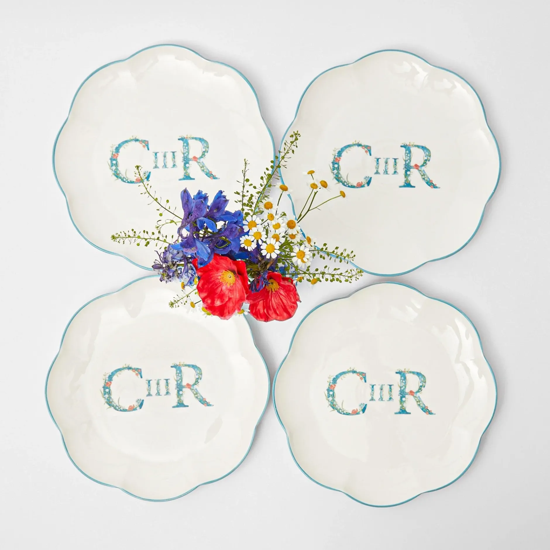 Hot Mrs. Alice Coronation Dinner Plates (Set Of 4)
