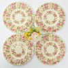 Online Mrs. Alice Dahlia Garland Dinner & Starter Plates (Set Of 8)