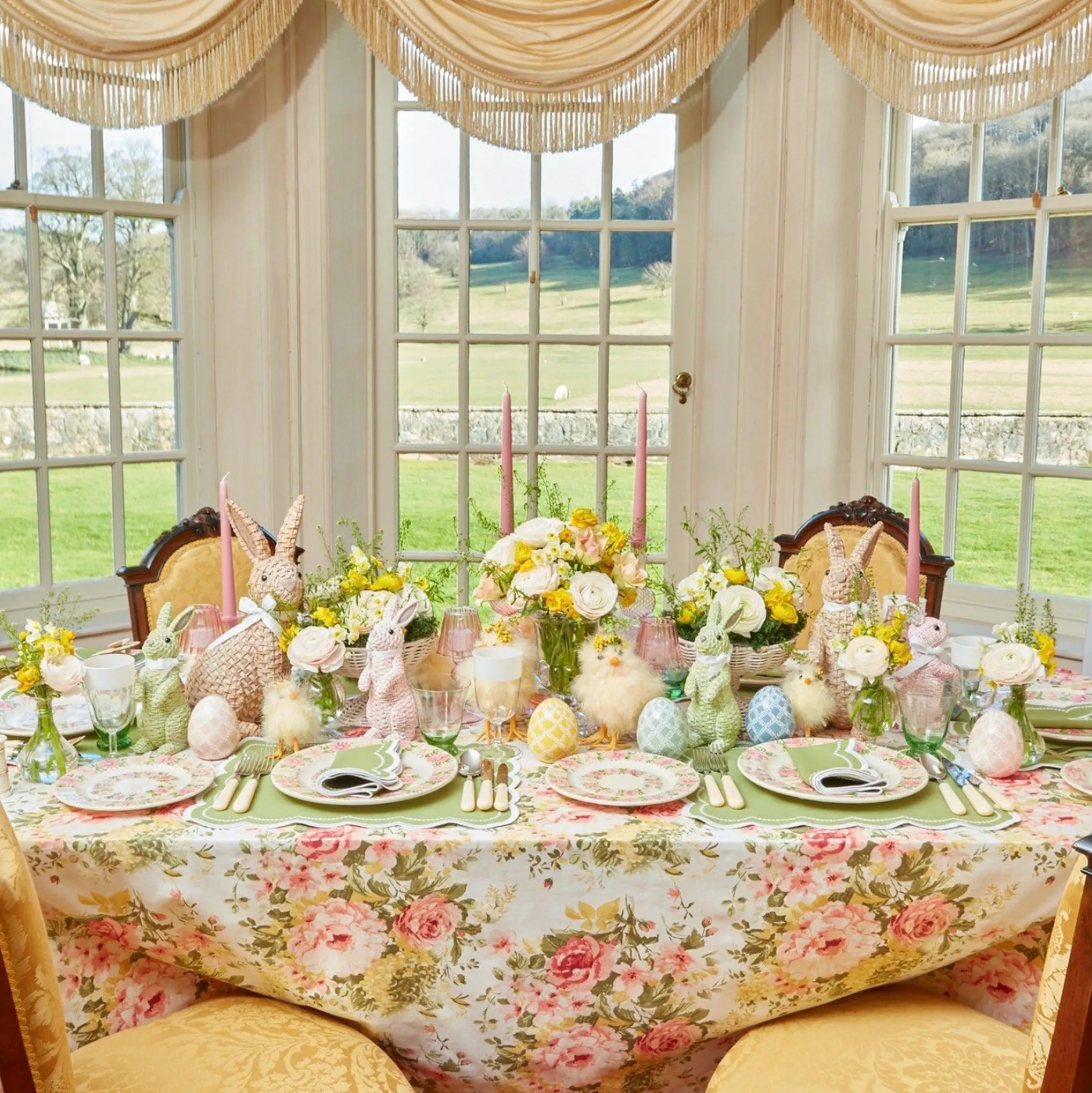 Online Mrs. Alice Dahlia Garland Dinner & Starter Plates (Set Of 8)