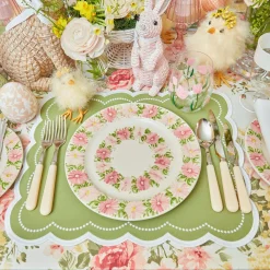 Online Mrs. Alice Dahlia Garland Dinner & Starter Plates (Set Of 8)