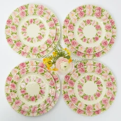 Outlet Mrs. Alice Dahlia Garland Dinner & Starter Plates (Set Of 8)
