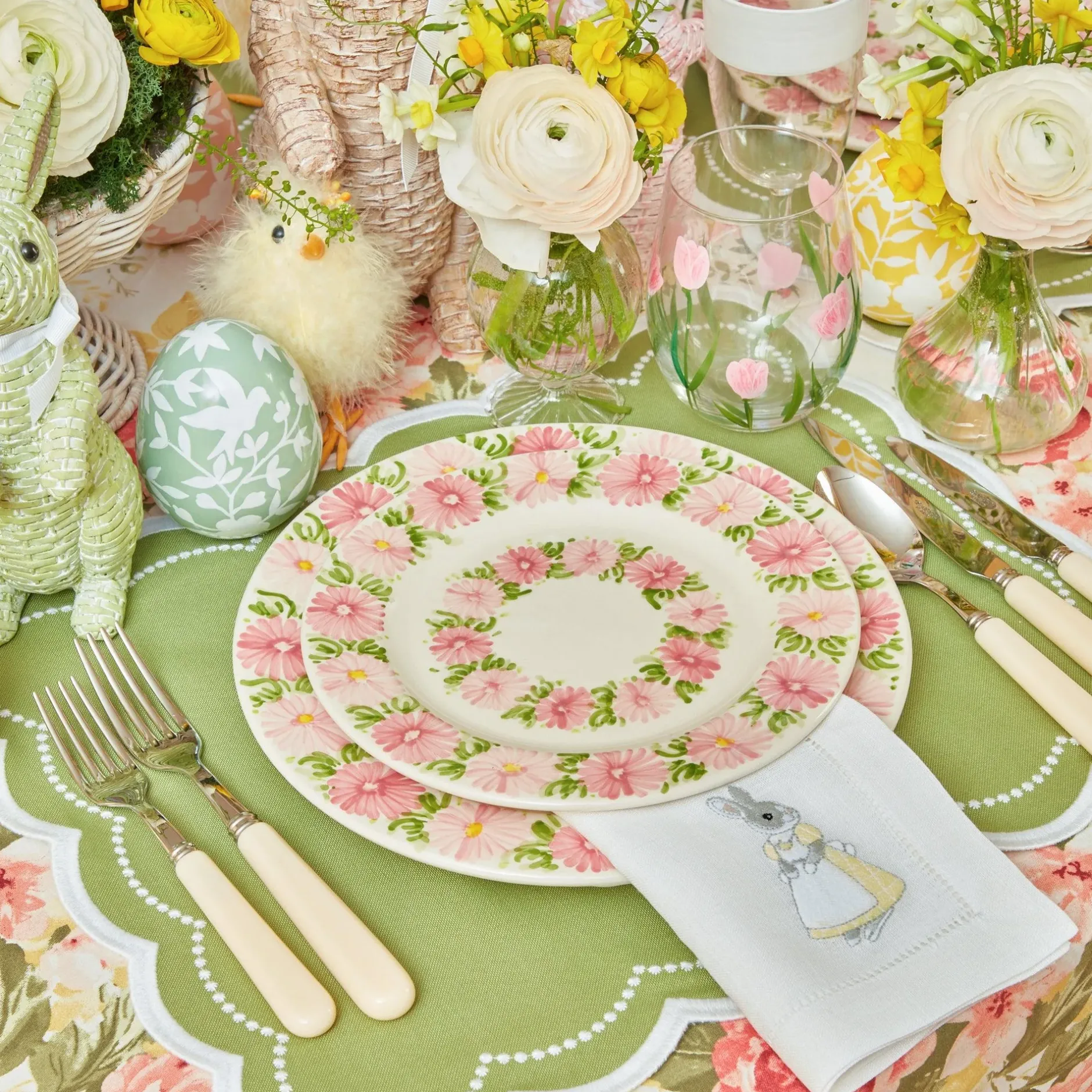 Outlet Mrs. Alice Dahlia Garland Dinner & Starter Plates (Set Of 8)