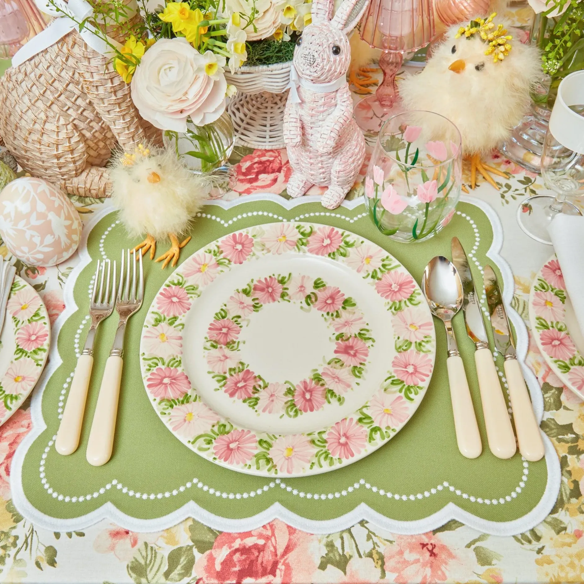 Outlet Mrs. Alice Dahlia Garland Dinner & Starter Plates (Set Of 8)