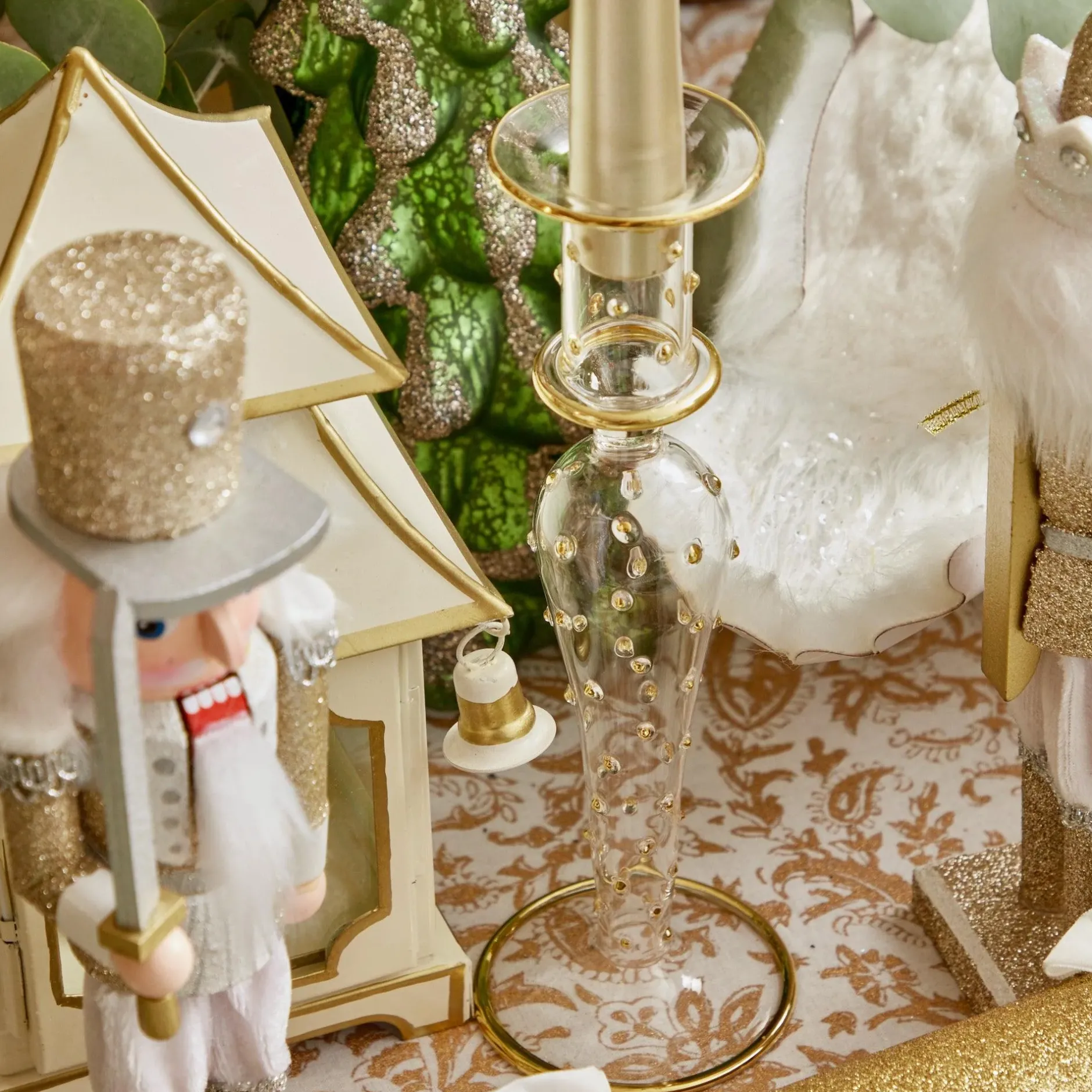 Online Mrs. Alice Dotty Gold Candle Holder (Pair)