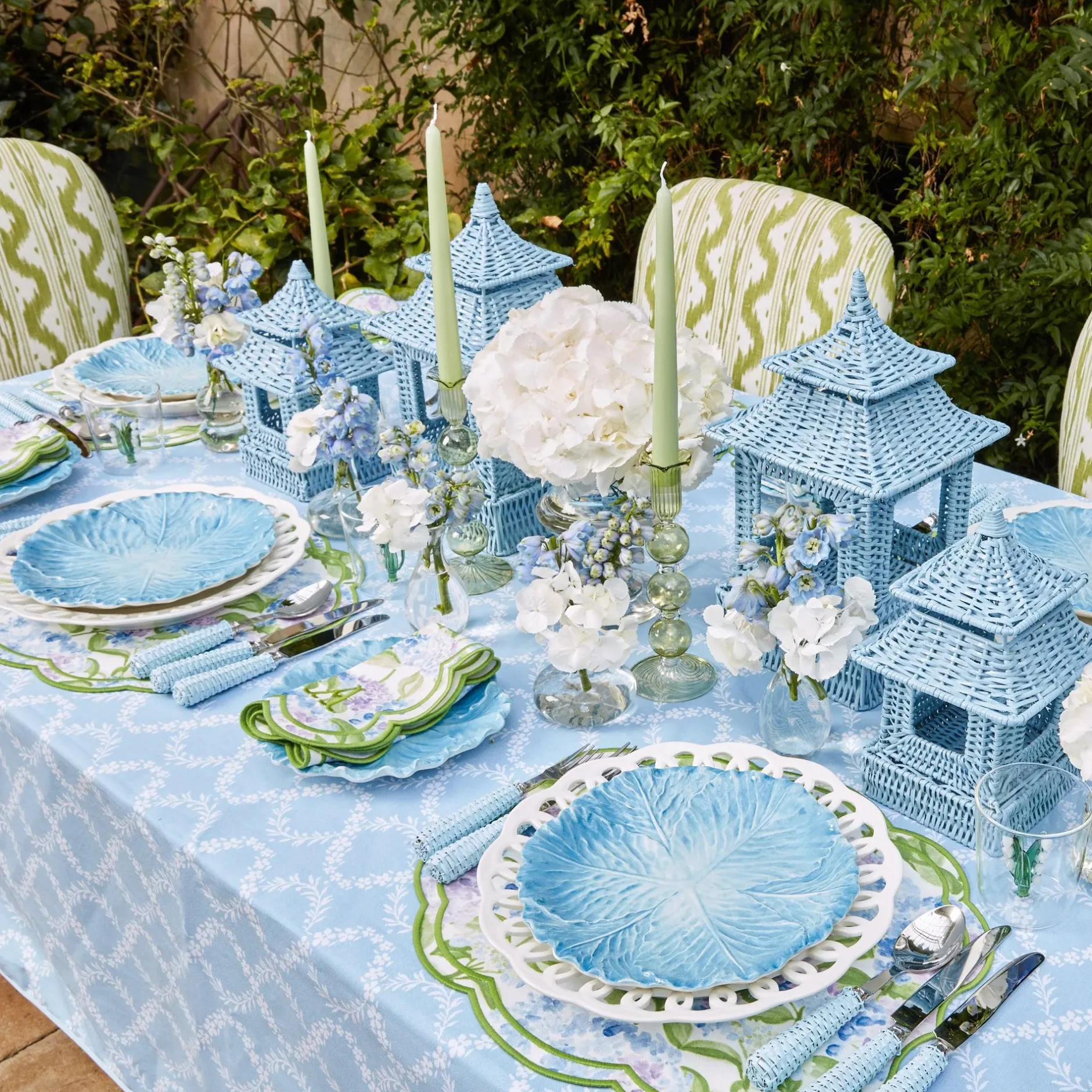 Discount Mrs. Alice Eden Green Candle Set (Spring Green)