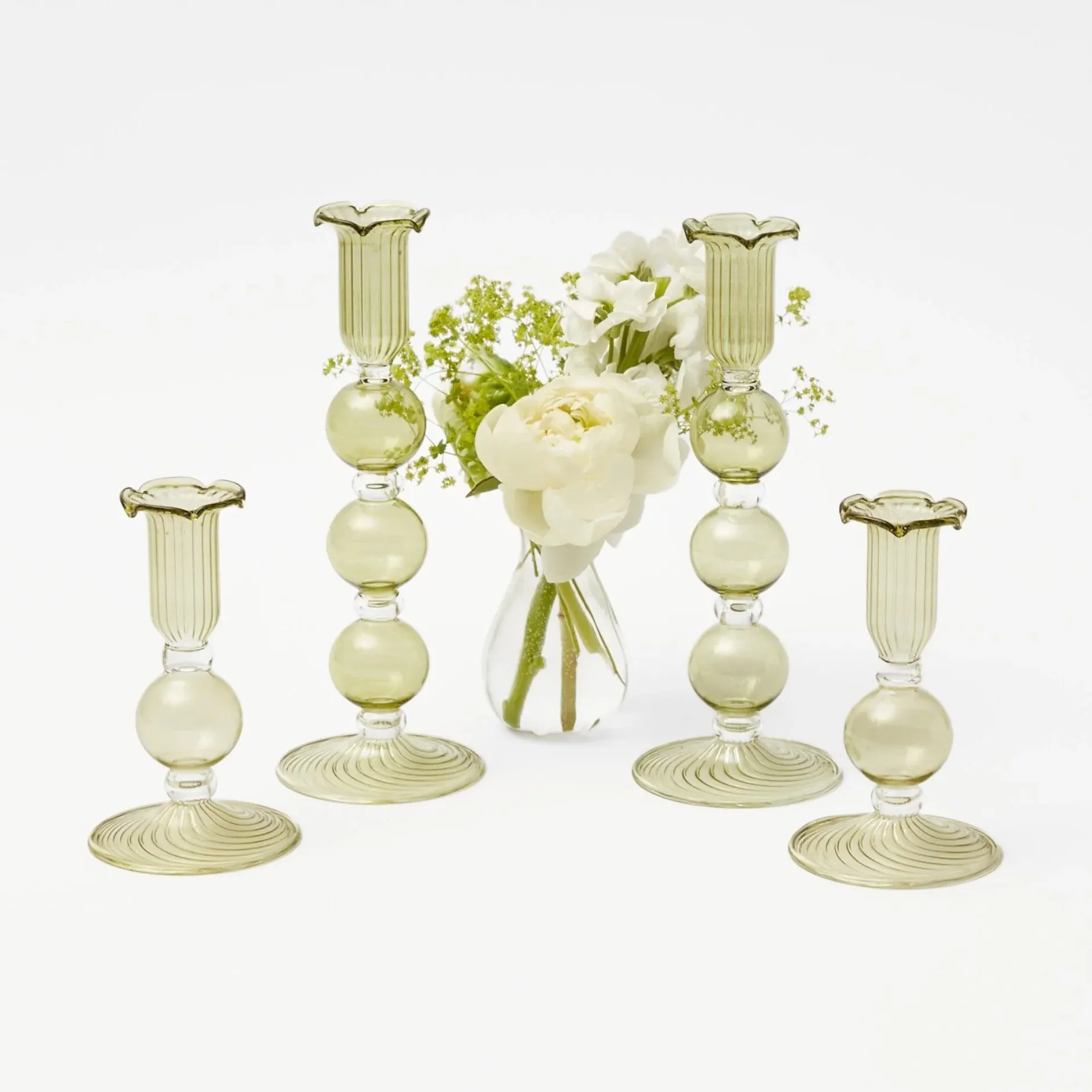 Discount Mrs. Alice Eden Green Candle Set (Spring Green)