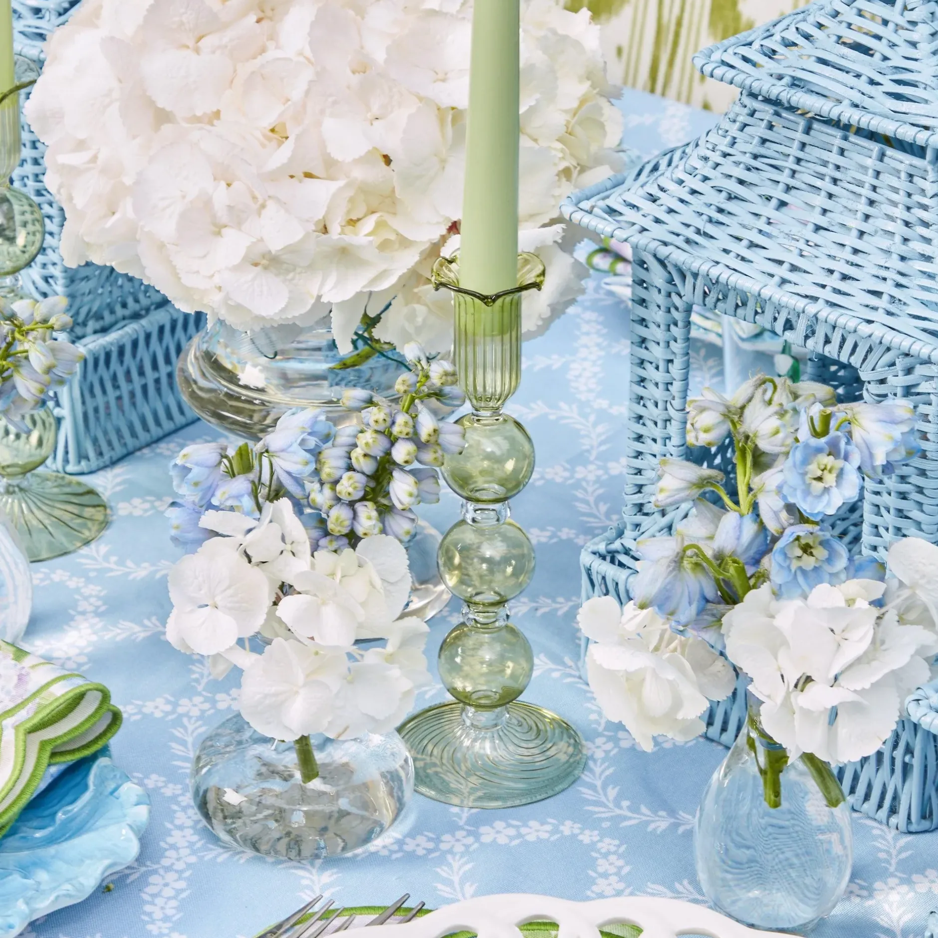 Discount Mrs. Alice Eden Green Candle Set (Spring Green)