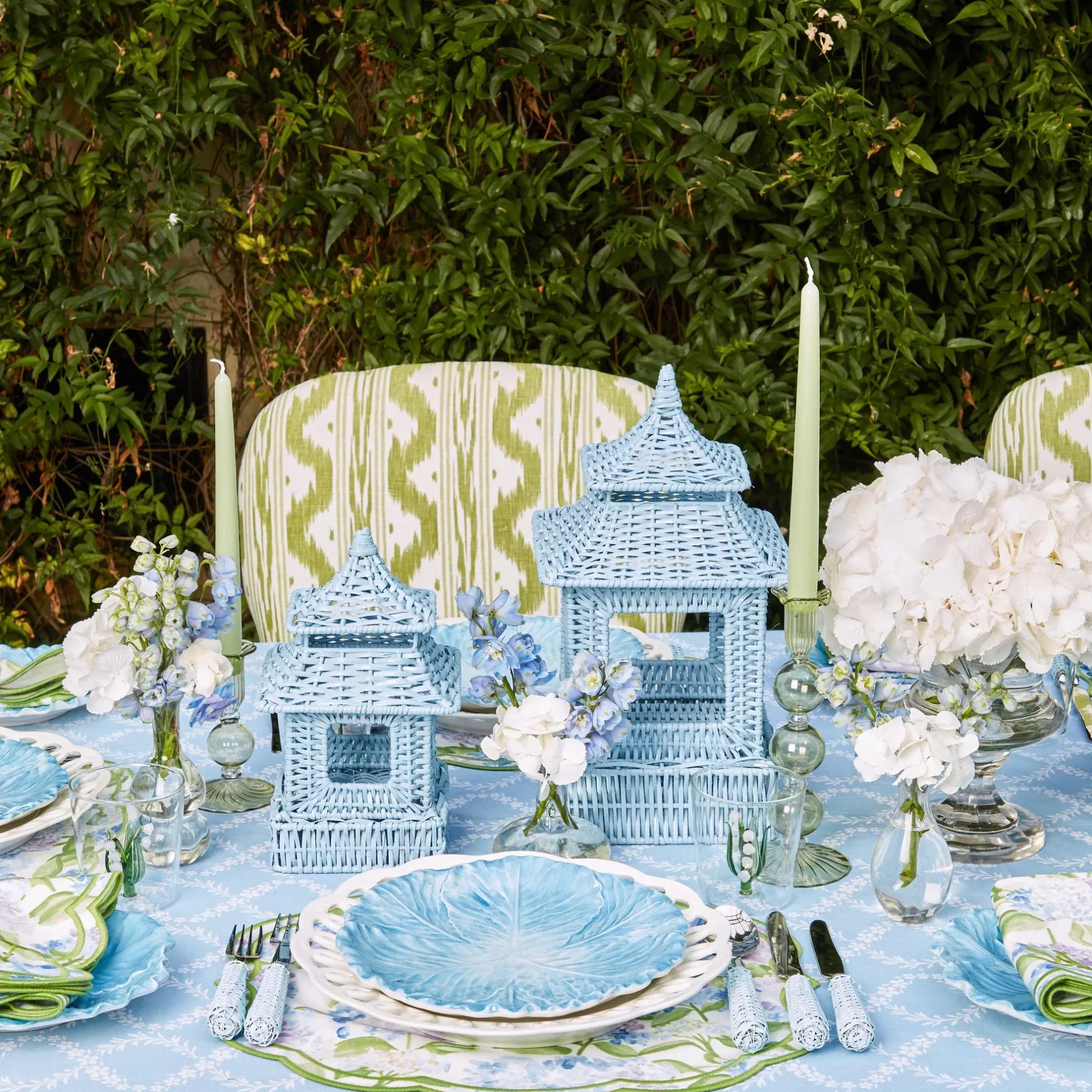 Discount Mrs. Alice Eden Green Candle Set (Spring Green)