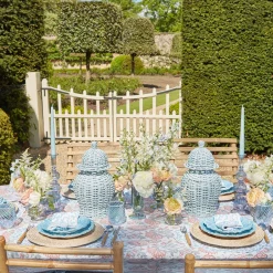Clearance Mrs. Alice Edie Blue Coral Napkins (Set Of 4)