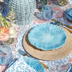 Best Mrs. Alice Edie Blue Coral Placemats (Set Of 4)