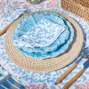 Outlet Mrs. Alice Edie Blue Coral Placemats & Napkins (Set Of 4)