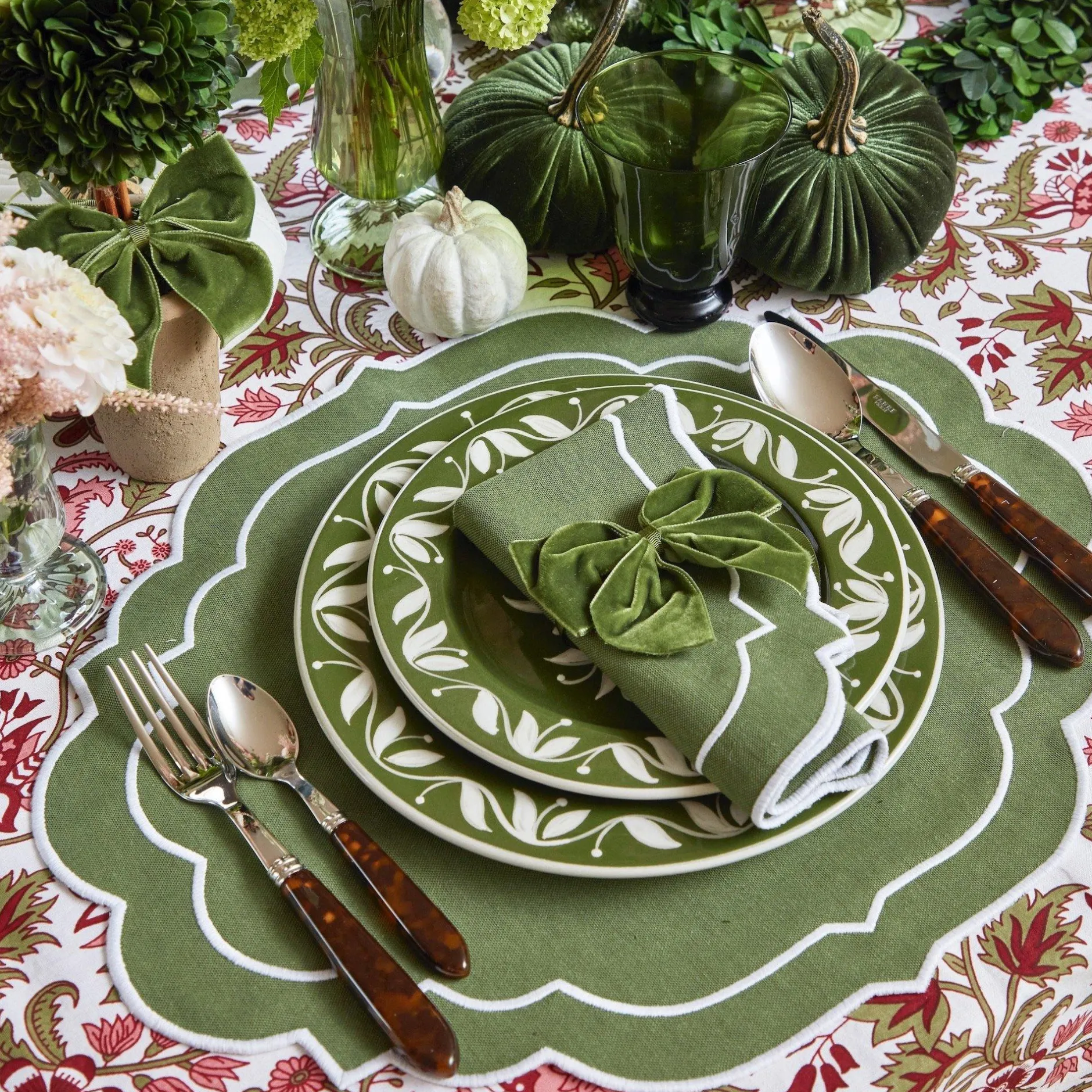 Mrs. Alice Edie Moss Green Napkins (Set Of 4)