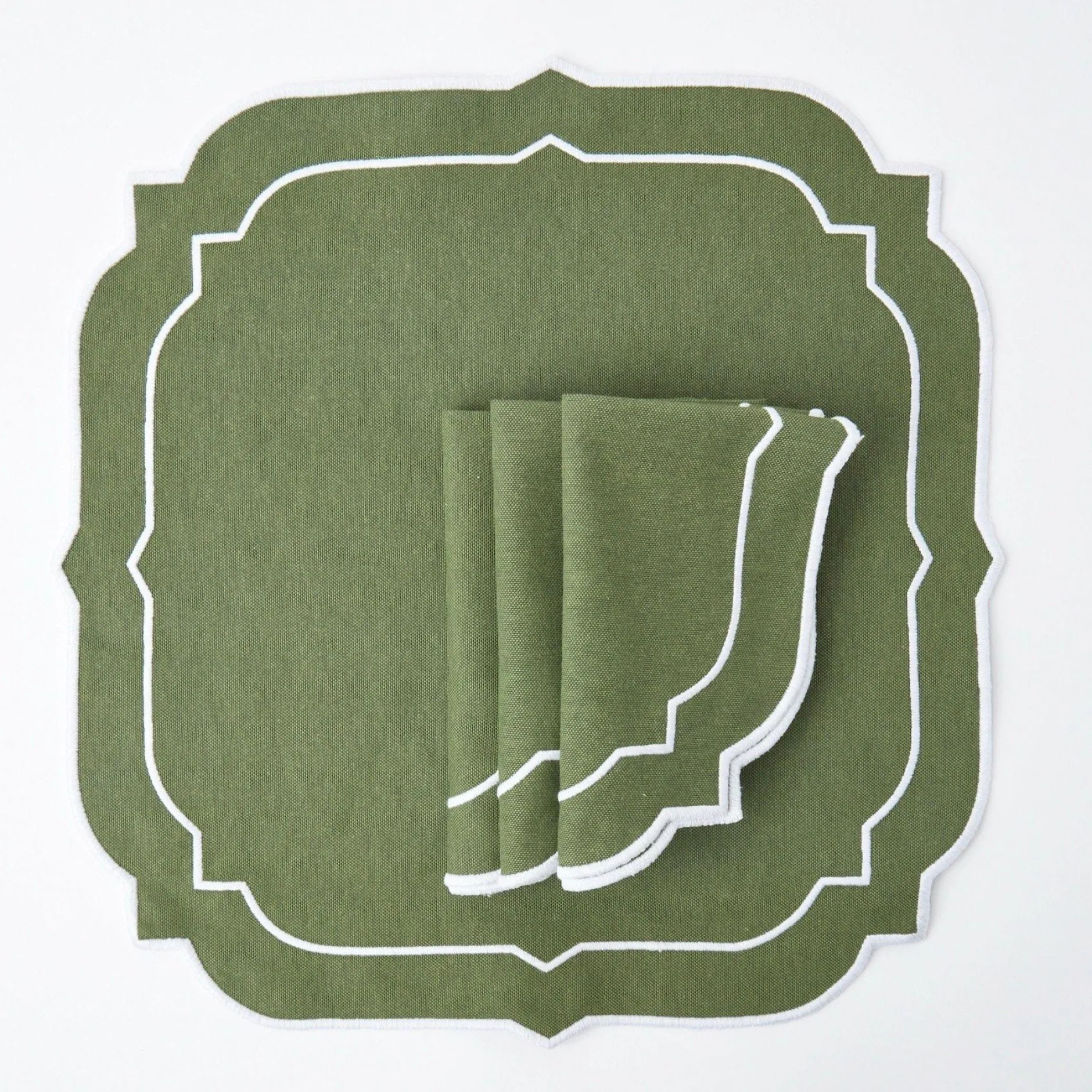 Mrs. Alice Edie Moss Green Napkins (Set Of 4)