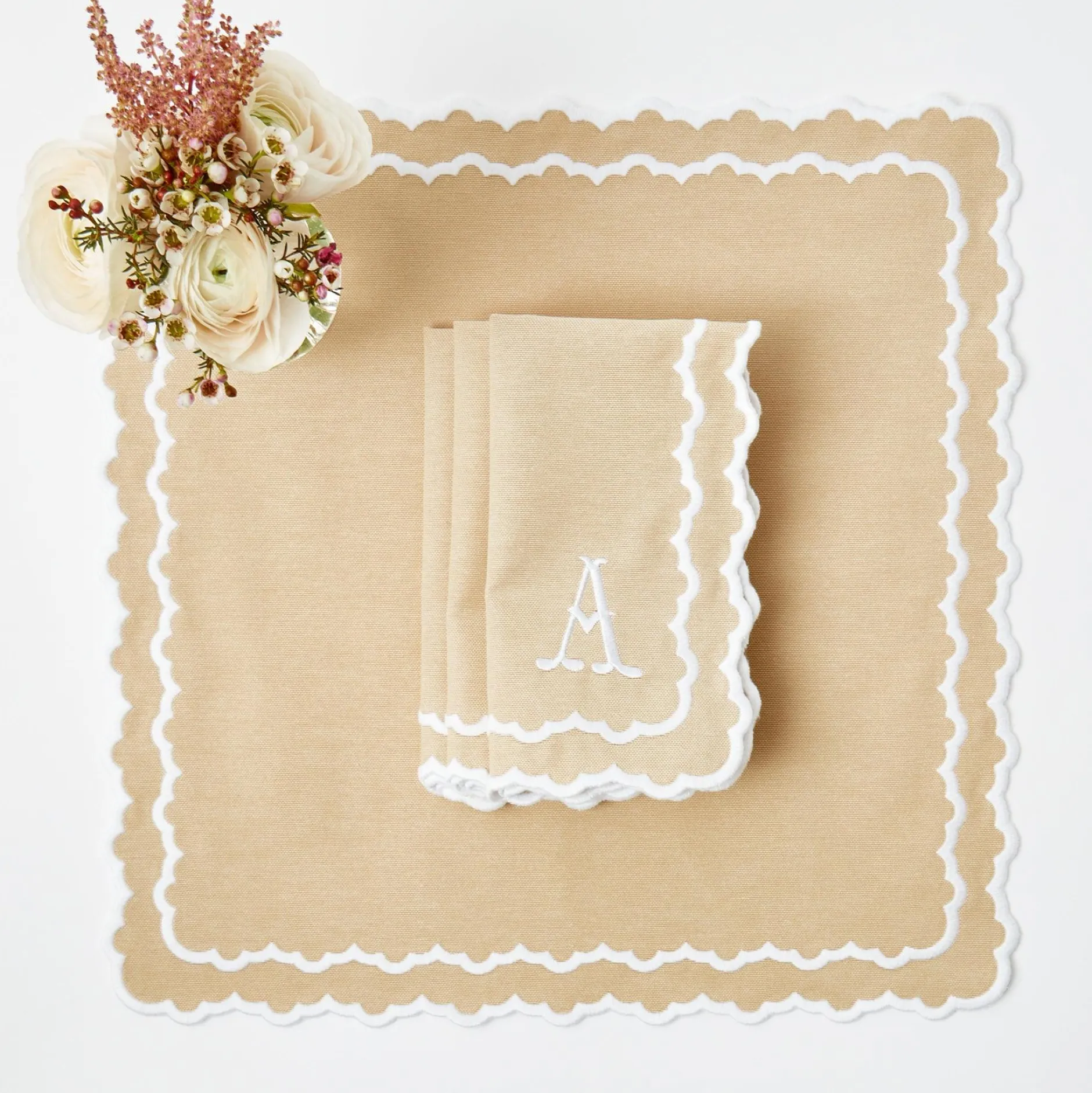 Mrs. Alice Edith Sand Napkins (Set Of 4)