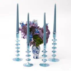 Mrs. Alice Elodie Blue Candle Holder Set