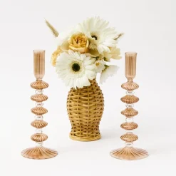 Online Mrs. Alice Elodie Chestnut Candle Holder (Pair)